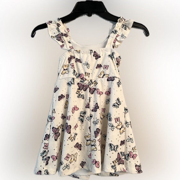 Adorable Eyelet Lace Butterfly Dress-New 4T - Picture 1 of 4